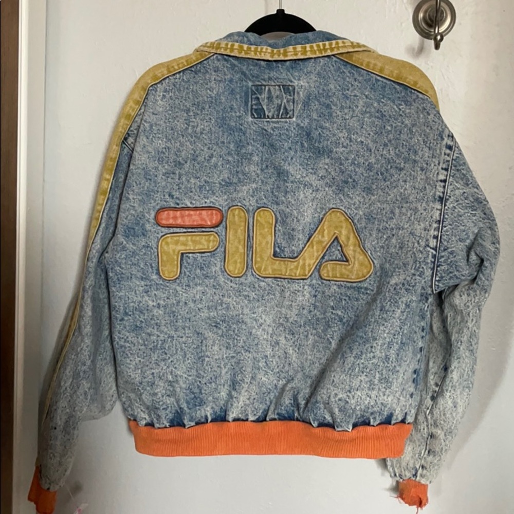 fila vintage denim jacket